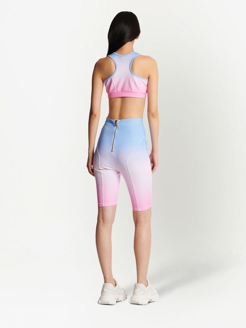 Balmain x Evian logo-print sports bra - Image 4