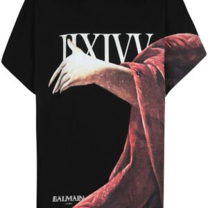 Balmain  graphic-print cotton T-shirt