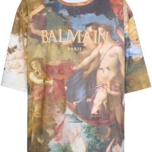 Balmain  paint-print T-shirt