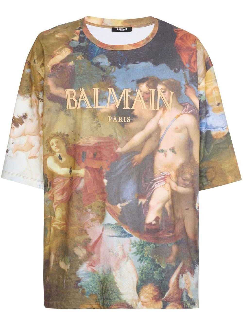 Balmain paint-print T-shirt