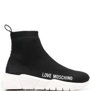 Love Moschino logo-print sock-style sneakers