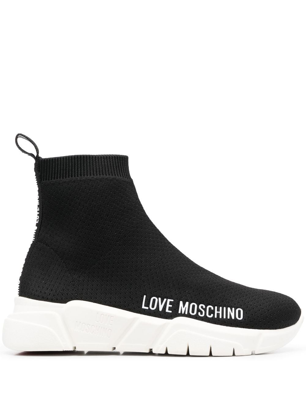 Love Moschino logo-print sock-style sneakers