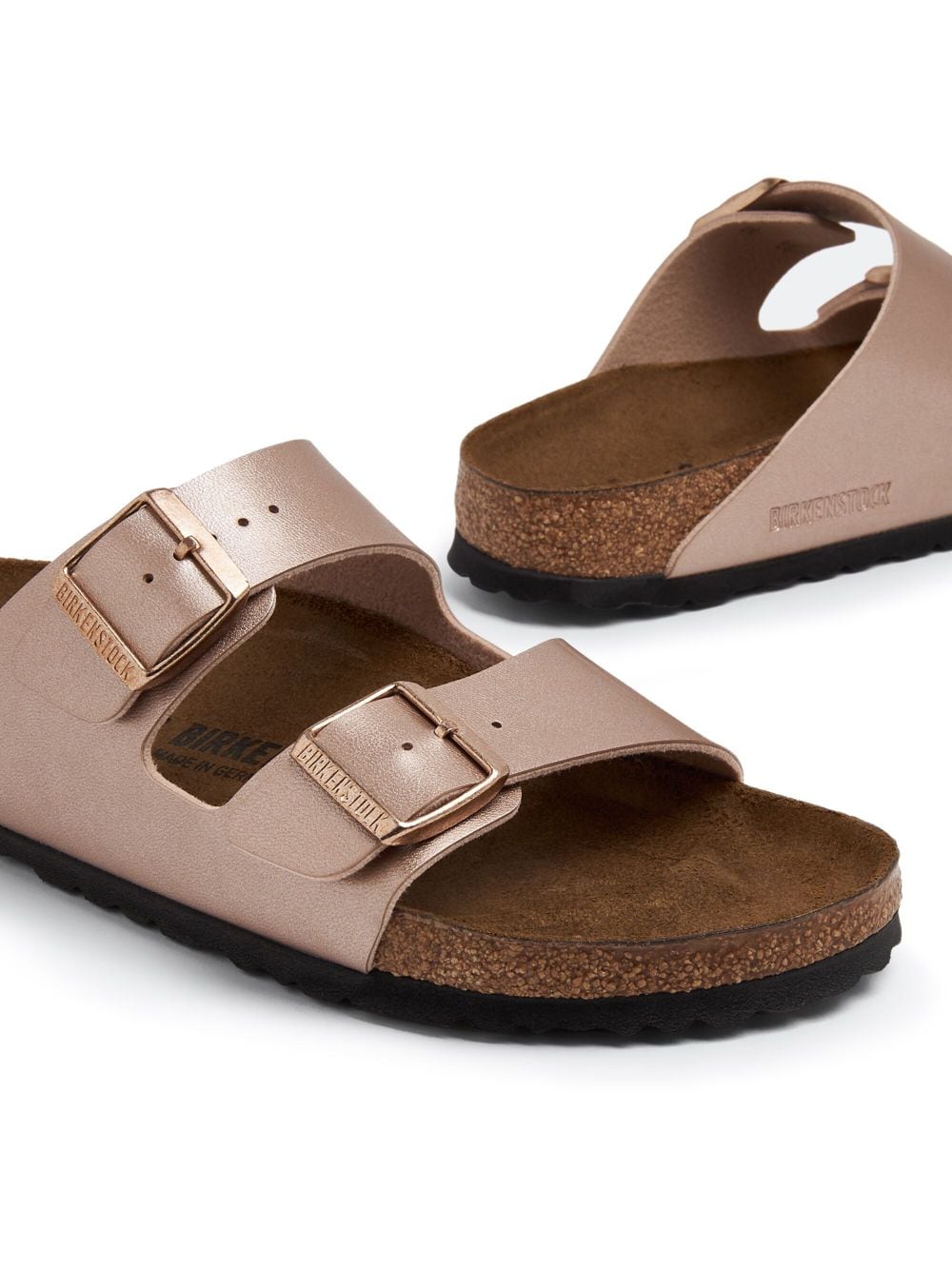 Birkenstock Birko-Flor leather slides - Image 4