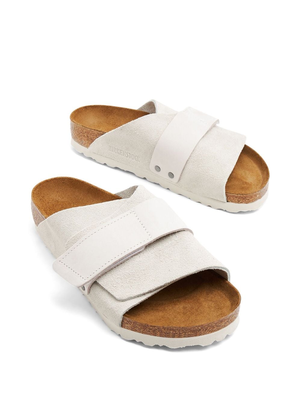 Birkenstock Kyoto suede touch-strap slides - Image 4