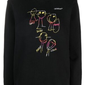 Off-White graphic-print cotton sweatshirt