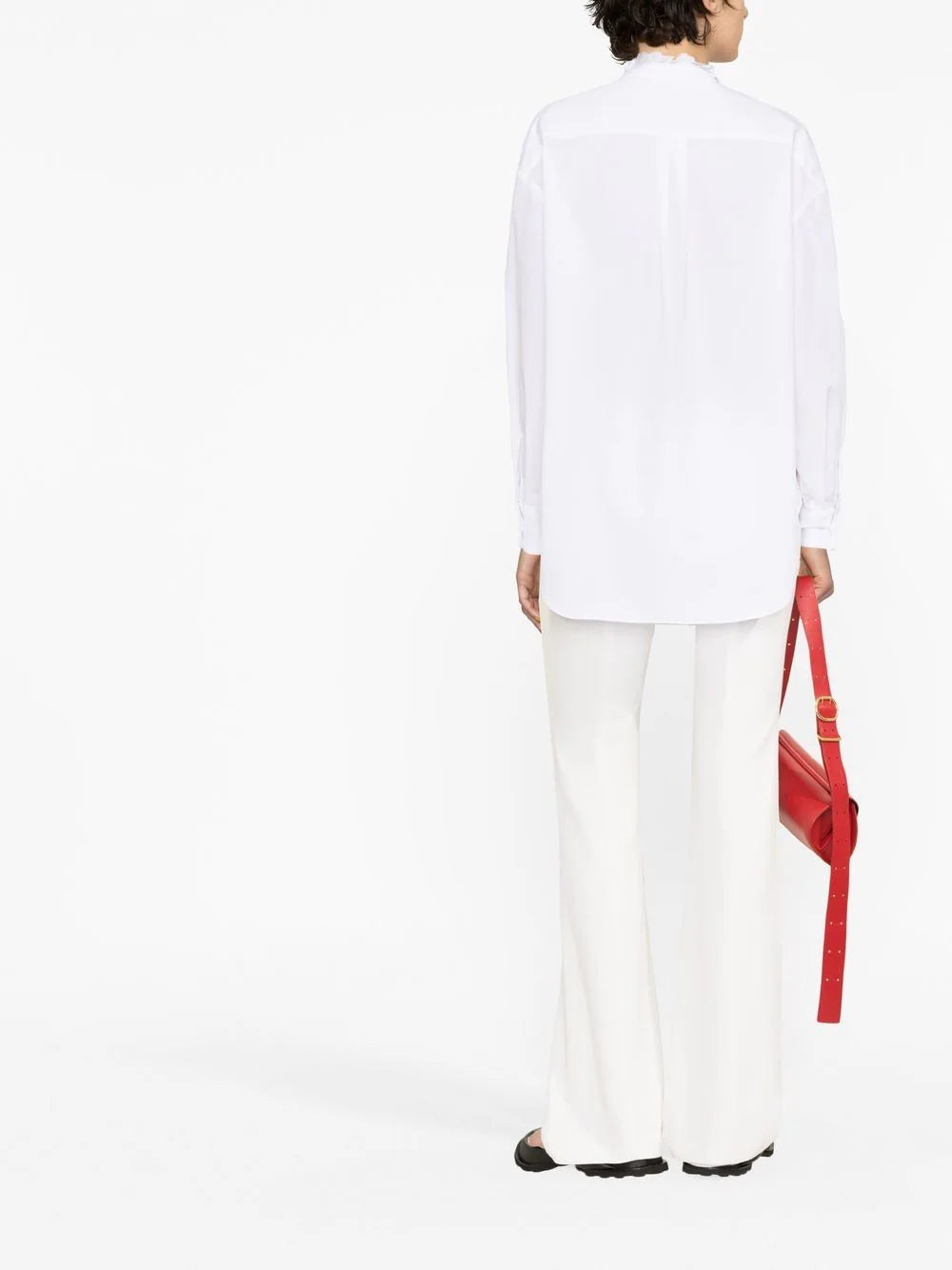 Alexander McQueen ruffled cotton shirt - Image 3