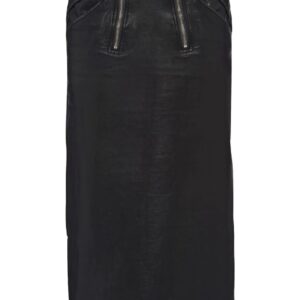 Prada midi leather pencil skirt
