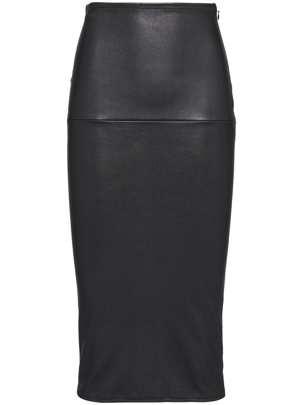 Prada triangle-logo pencil skirt