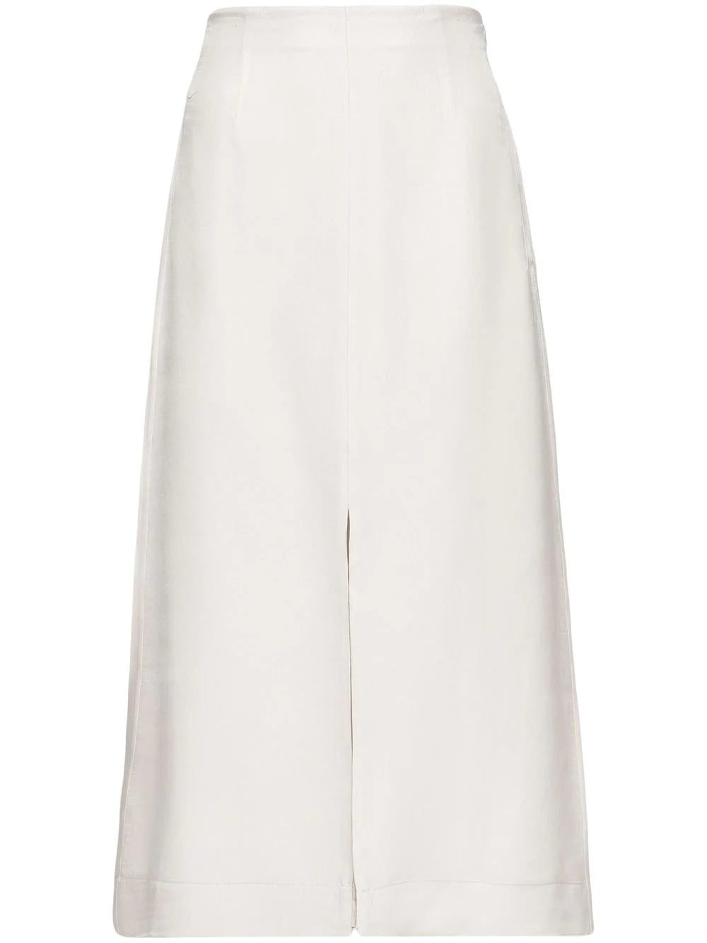 Prada high-waisted twill midi skirt