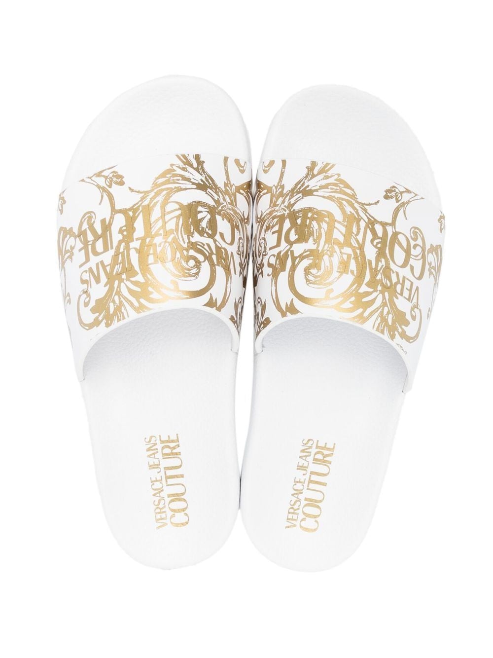 Versace Jeans Couture Barocco' print slides - Image 4