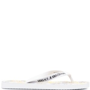 Versace Jeans Couture Barocco' print flip flops