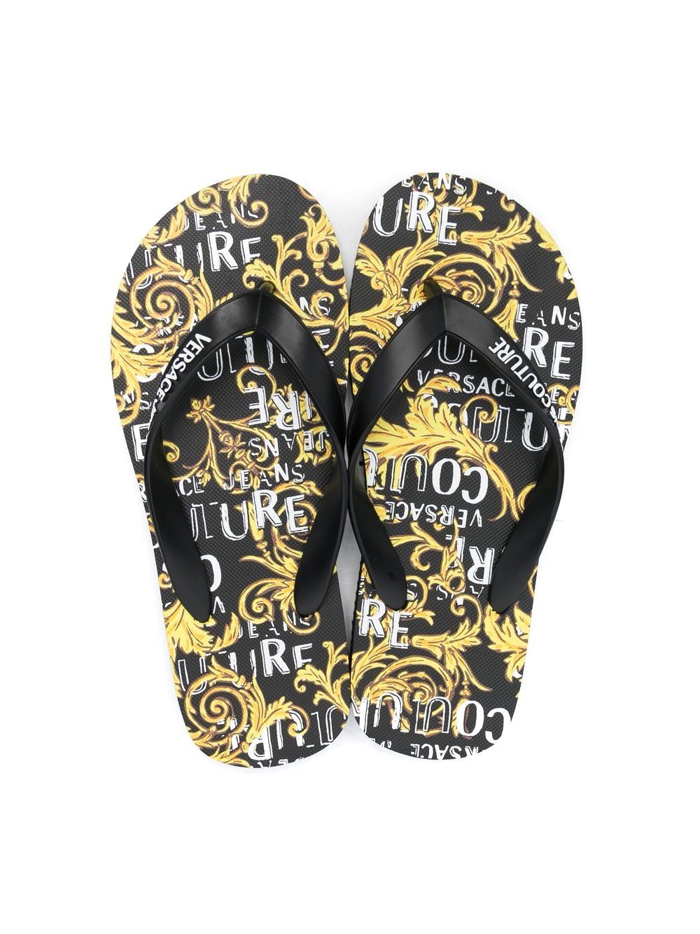 Versace Jeans Couture Barocco' print flip flops - Image 4