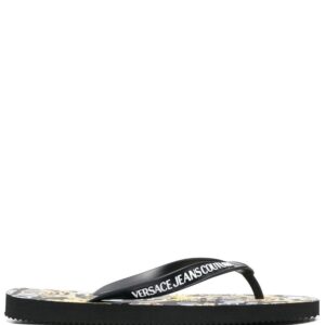Versace Jeans Couture Barocco' print flip flops