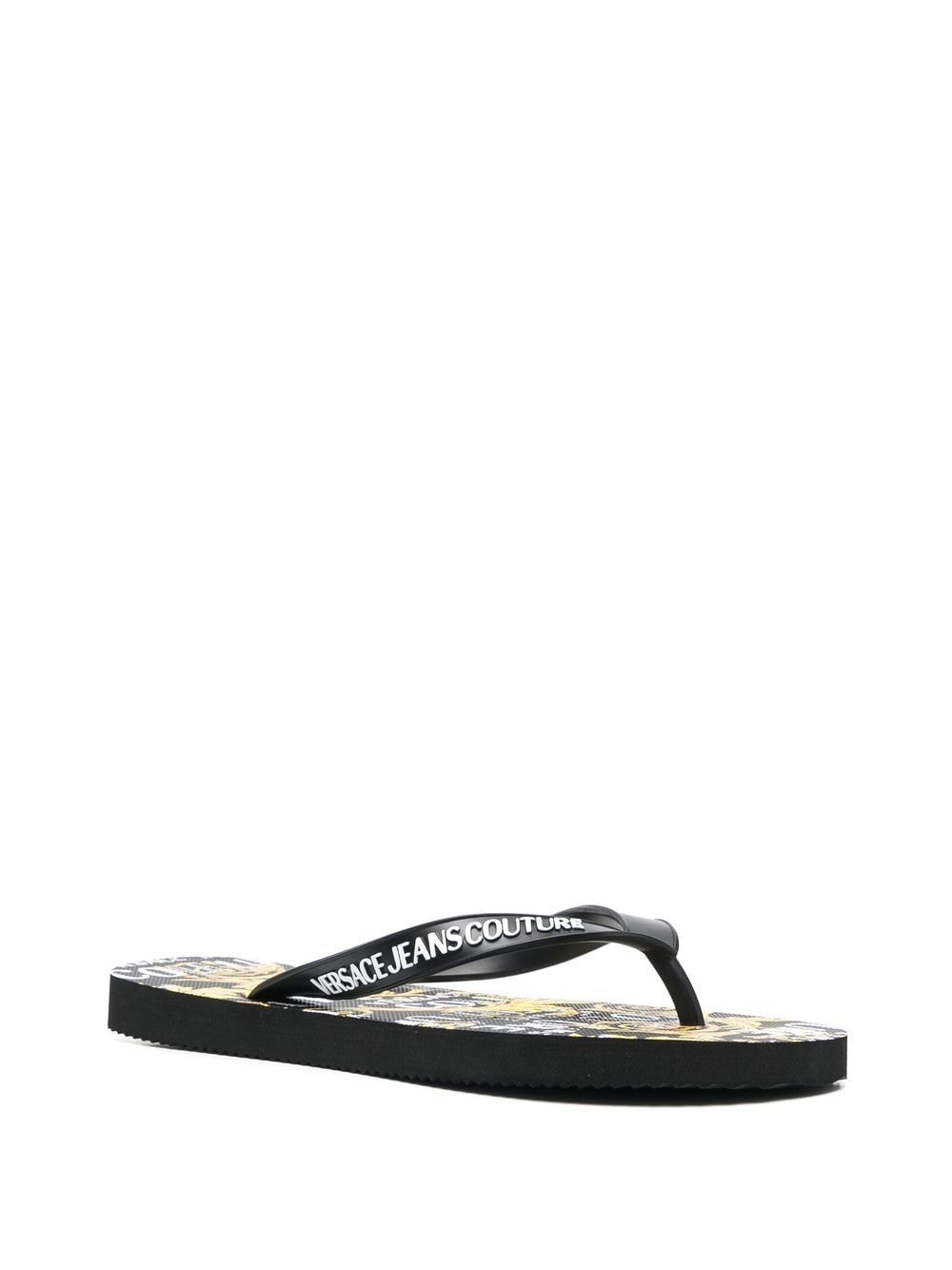 Versace Jeans Couture Barocco' print flip flops - Image 2