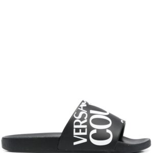 Versace Jeans Couture logo-print slides