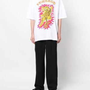 Versace  Roar-print cotton T-shirt