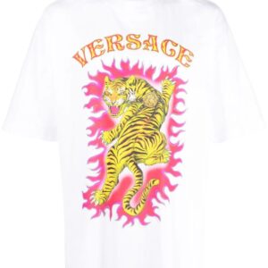Versace  Roar-print cotton T-shirt