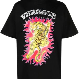Versace  Roar-print cotton T-shirt