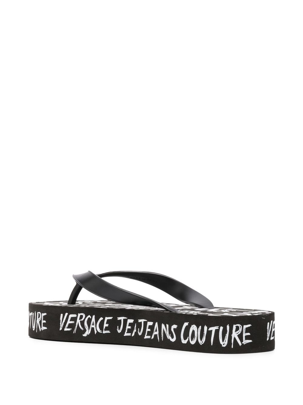 Versace Jeans Couture logo-print flip flops - Image 3