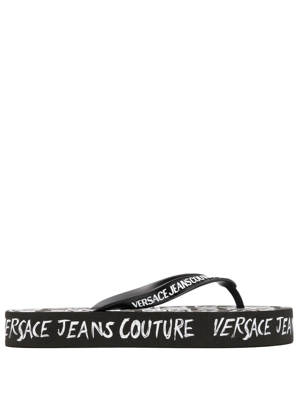 Versace Jeans Couture logo-print flip flops