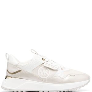 Michael Michael Kors Theo metallic-effect low-top sneakers