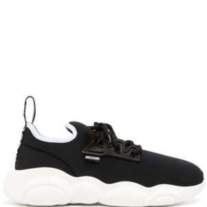 Moschino logo-patch low-top sneakers