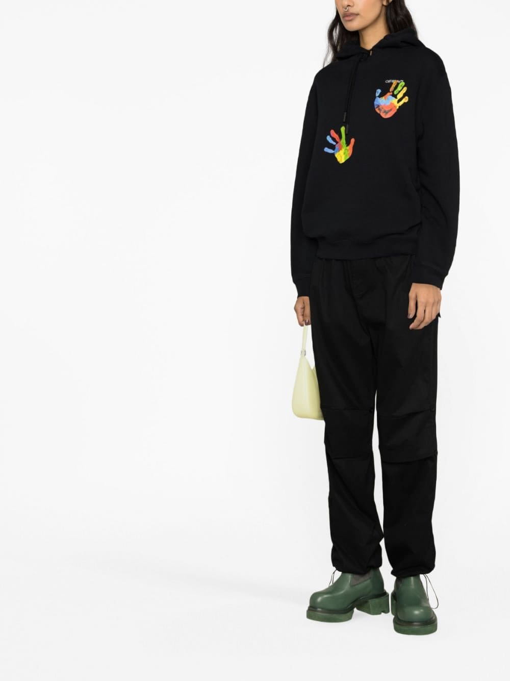 Off-White graphic-print logo-embroidered hoodie - Image 3