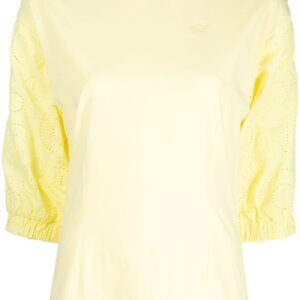 Karl Lagerfeld puffy woven sleeve top