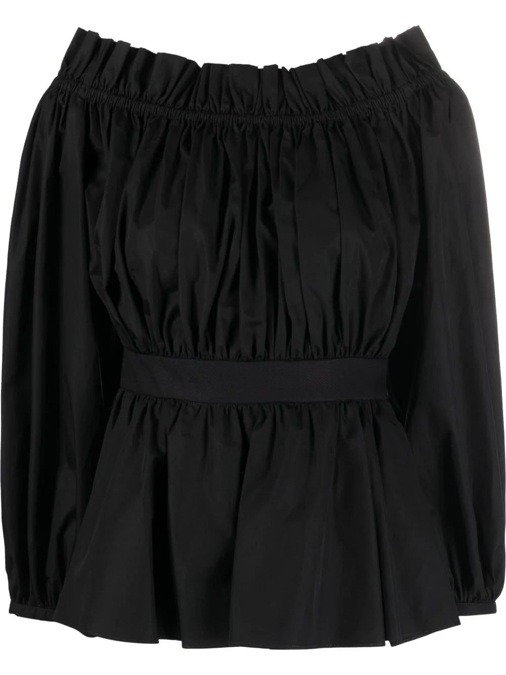 Alexander McQueen off-shoulder peplum blouse
