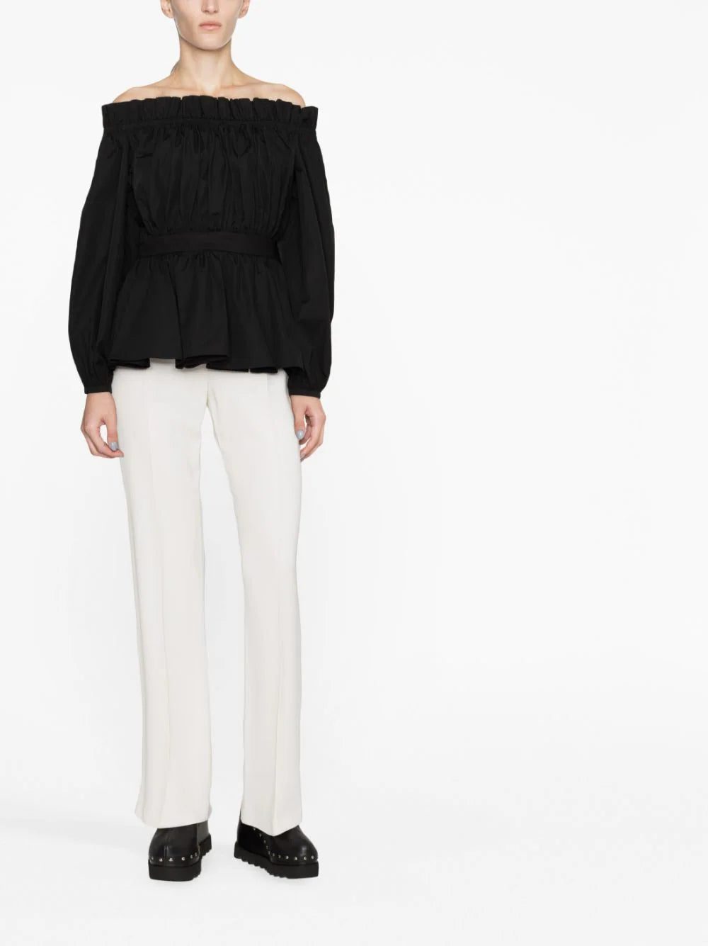 Alexander McQueen off-shoulder peplum blouse - Image 2