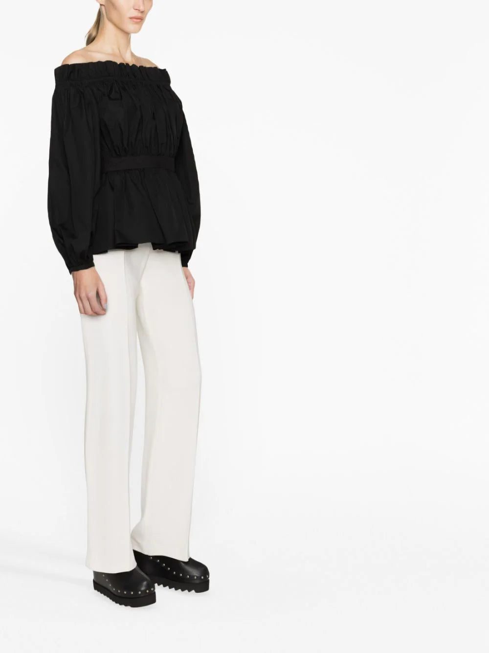 Alexander McQueen off-shoulder peplum blouse - Image 4