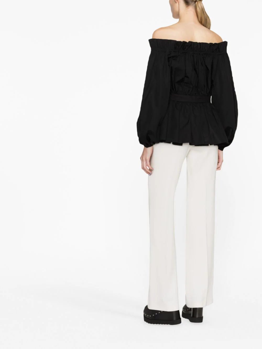Alexander McQueen off-shoulder peplum blouse - Image 3
