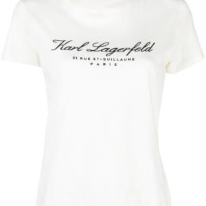 Karl Lagerfeld  embroidered-logo short-sleeve T-shirt