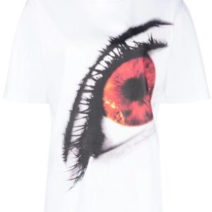 Alexander McQueen eye-print cotton T-shirt