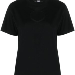 Karl Lagerfeld cut-out cotton T-shirt