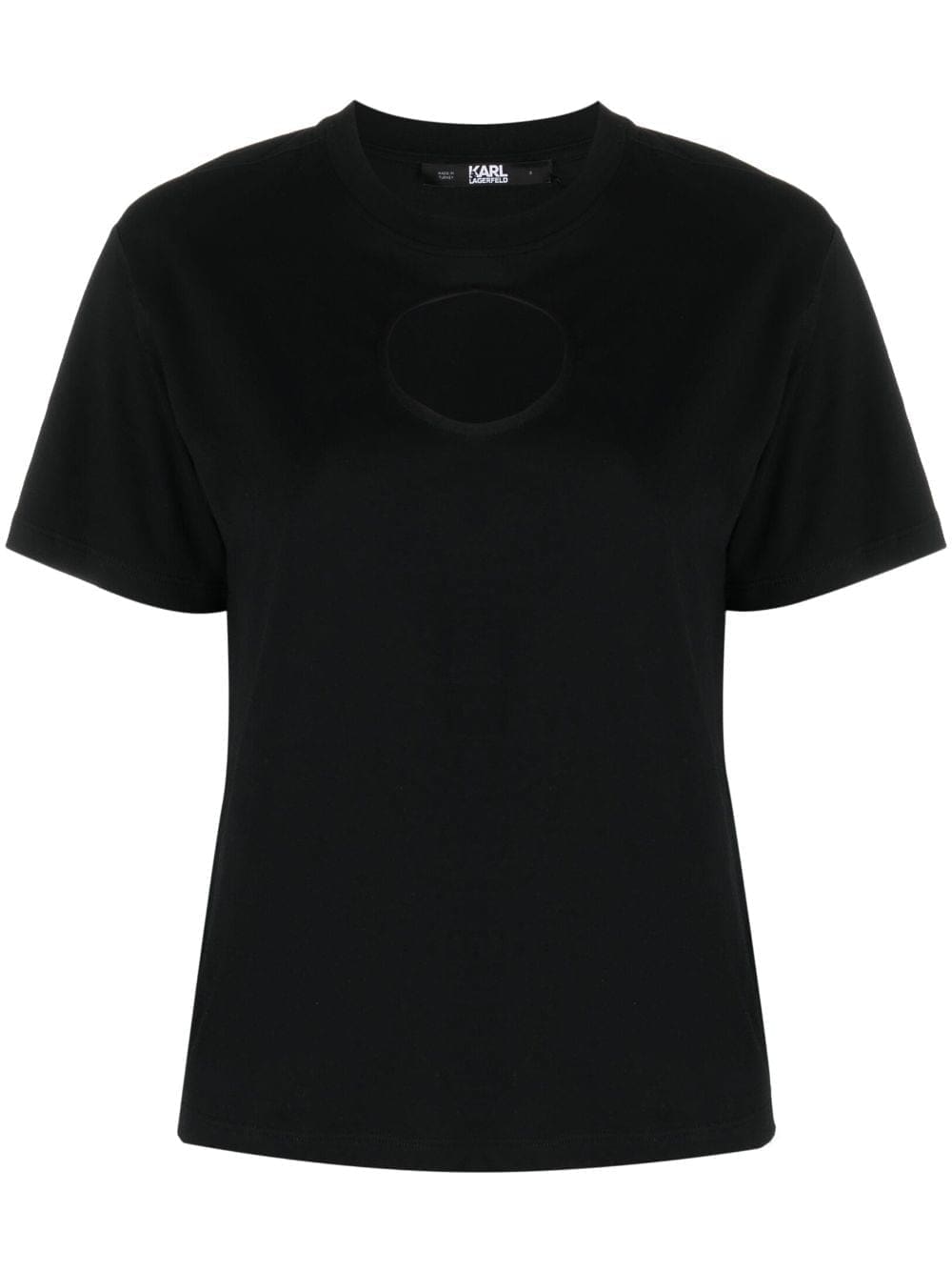 Karl Lagerfeld cut-out cotton T-shirt