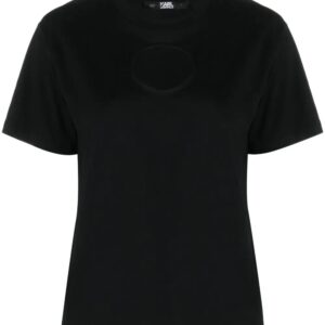 Karl Lagerfeld  cut-out cotton T-shirt