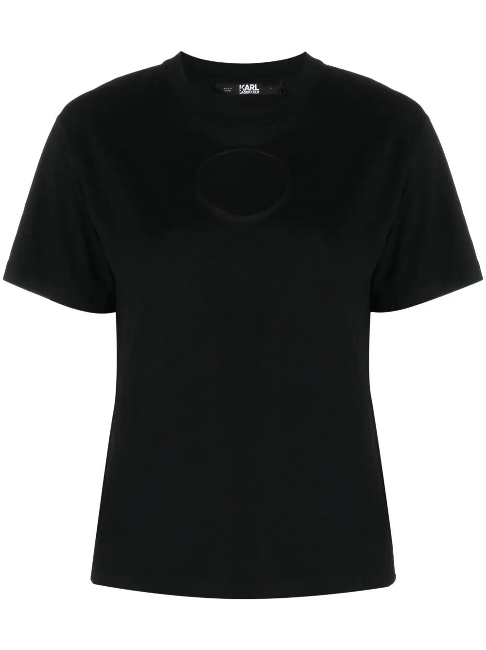 Karl Lagerfeld cut-out cotton T-shirt
