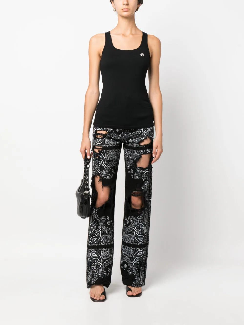 Philipp Plein logo-patch tank top - Image 2