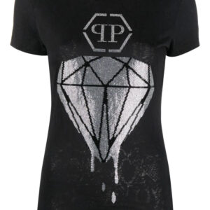 Philipp Plein  diamond rhinestone-embellished T-shirt