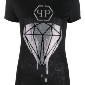 Philipp Plein  diamond rhinestone-embellished T-shirt