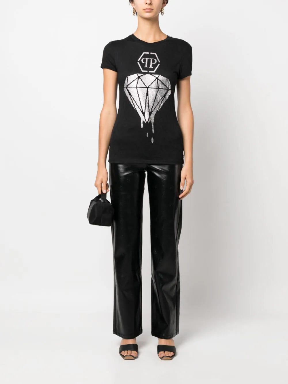 Philipp Plein diamond rhinestone-embellished T-shirt - Image 2