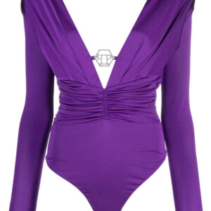 Philipp Plein logo-plaque satin body