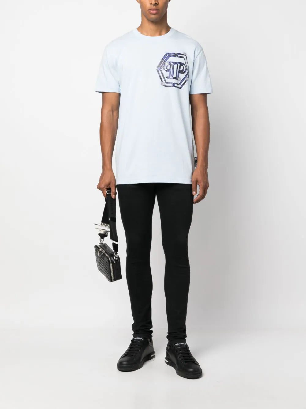 Philipp Plein logo-print cotton T-shirt - Image 2