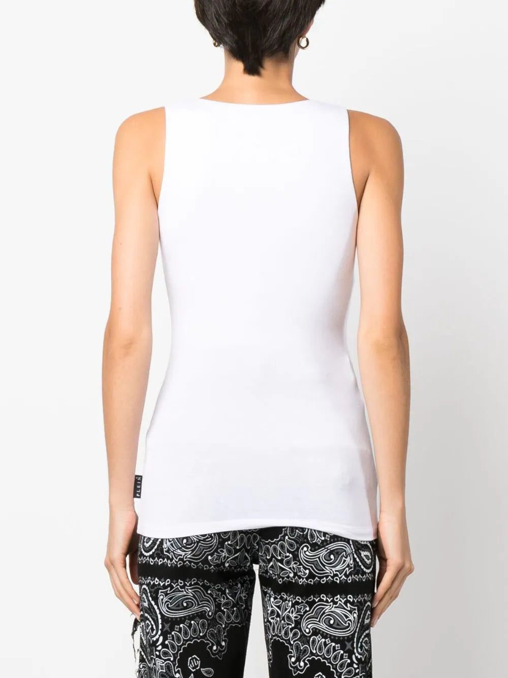 Philipp Plein logo-patch tank top - Image 4