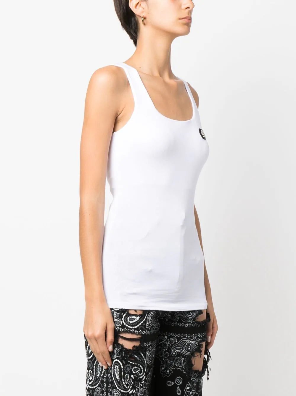 Philipp Plein logo-patch tank top - Image 3