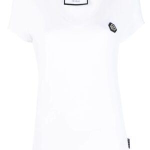 Philipp Plein  logo-patch V-neck T-shirt
