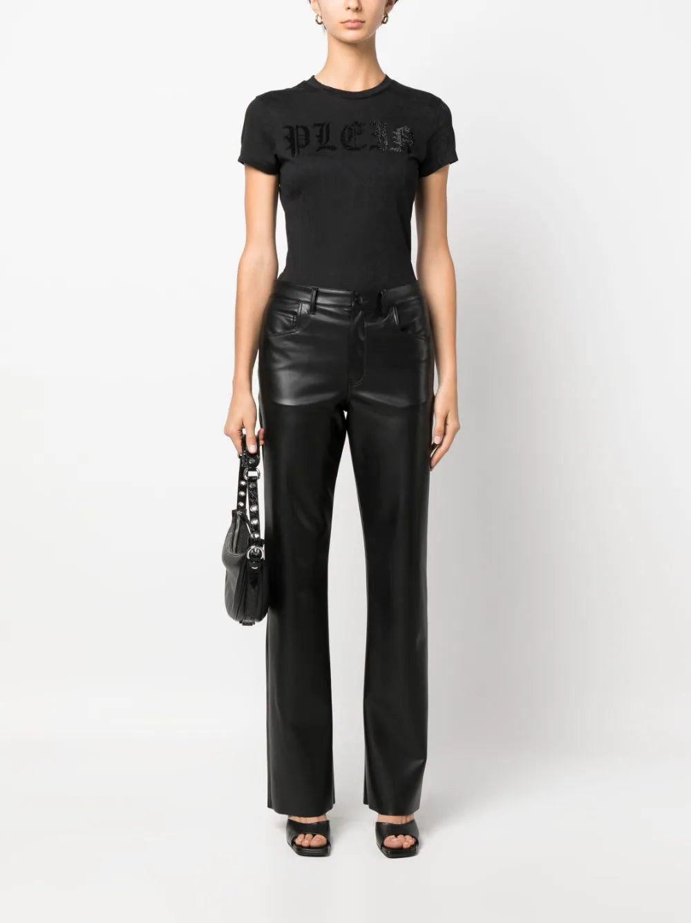 Philipp Plein rhinestone-logo snake-print T-shirt - Image 2