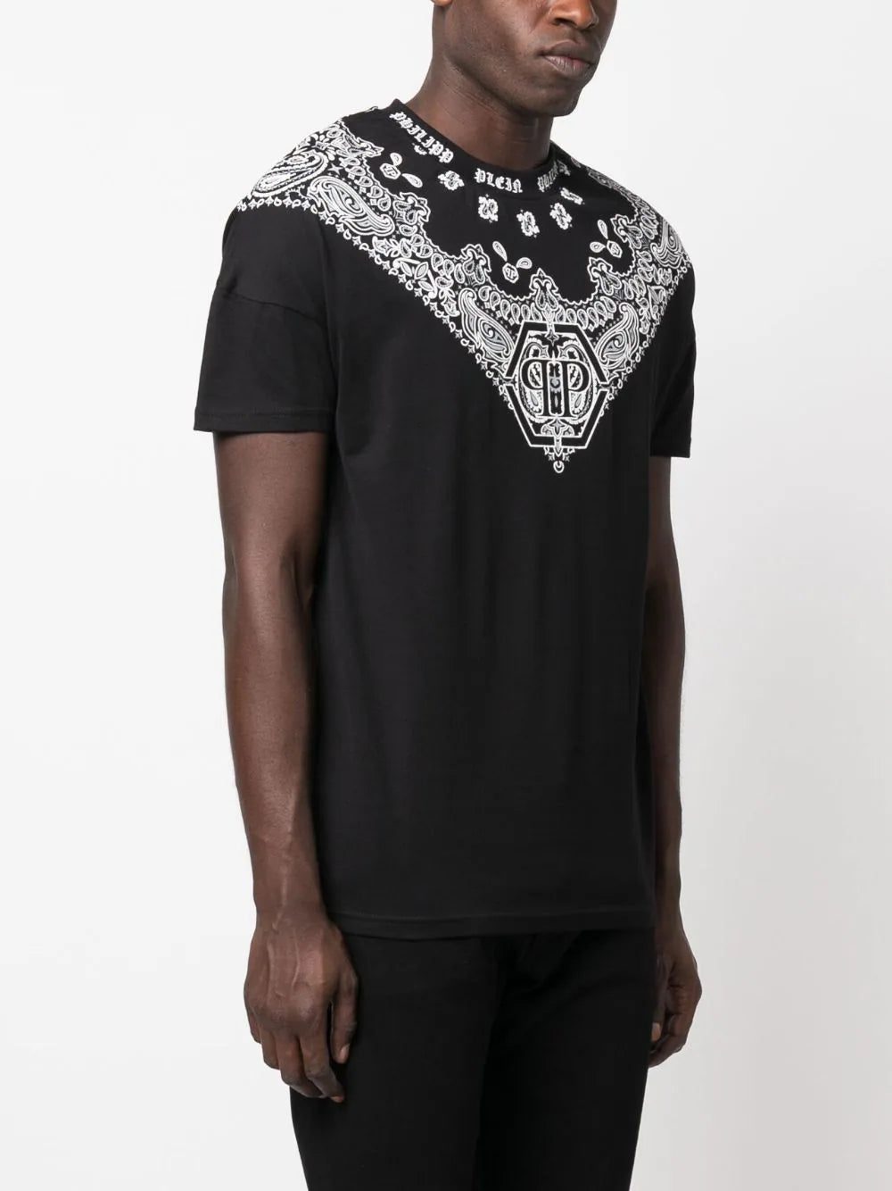 Philipp Plein SS paisley-print round-neck T-shirt - Image 3