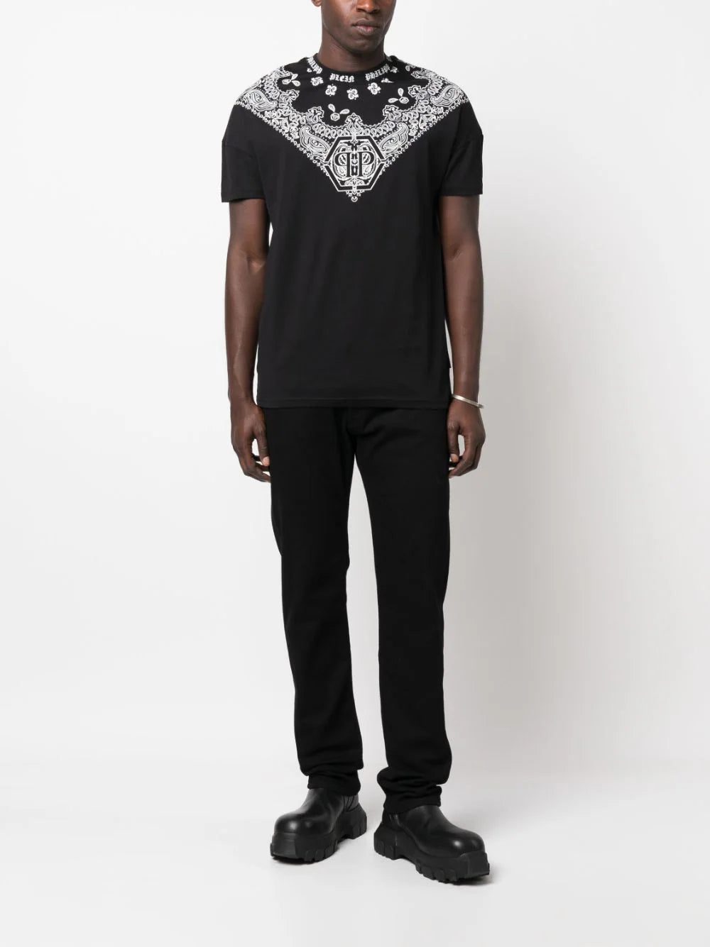 Philipp Plein SS paisley-print round-neck T-shirt - Image 2